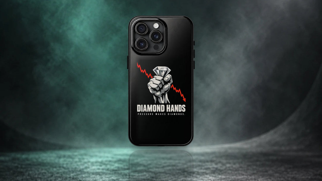 Diamond Hands phone case for traders and crypto holders