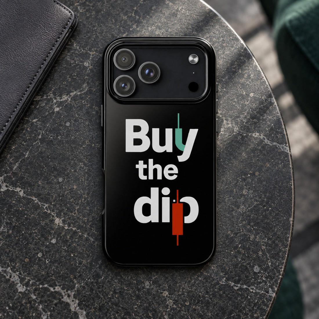 Vesterfy Buy the Dip phone case for traders and investors