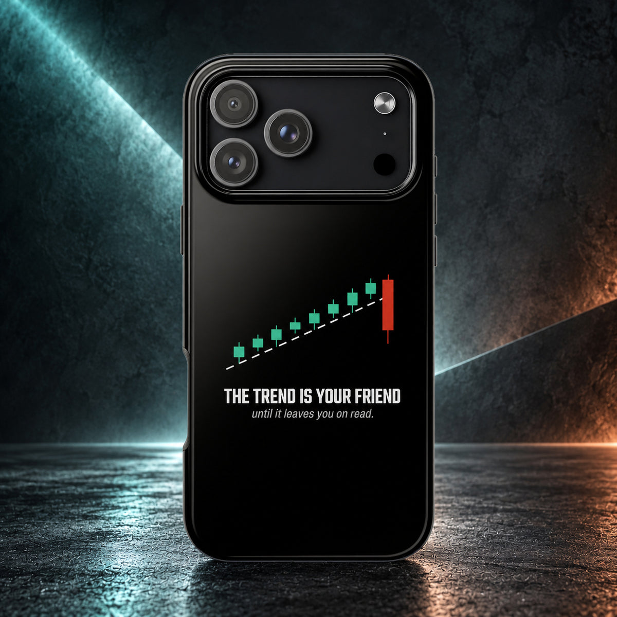 The Trend Is Your Friend phone case for iPhone 17 Pro Max, front view